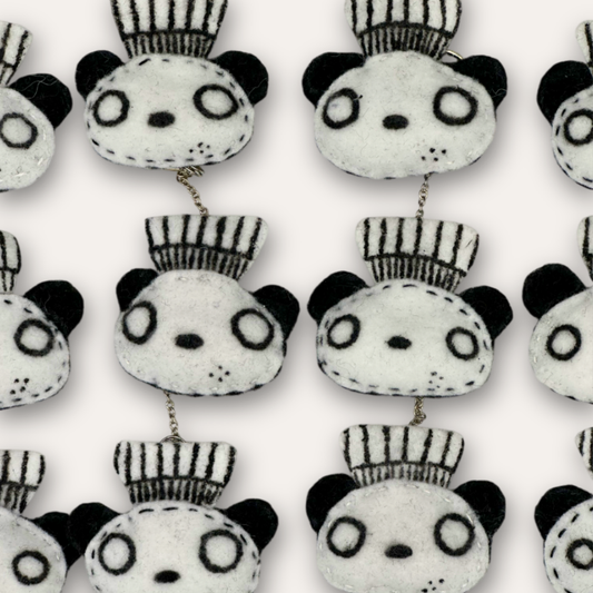 Pandatisserie Felt Keychain