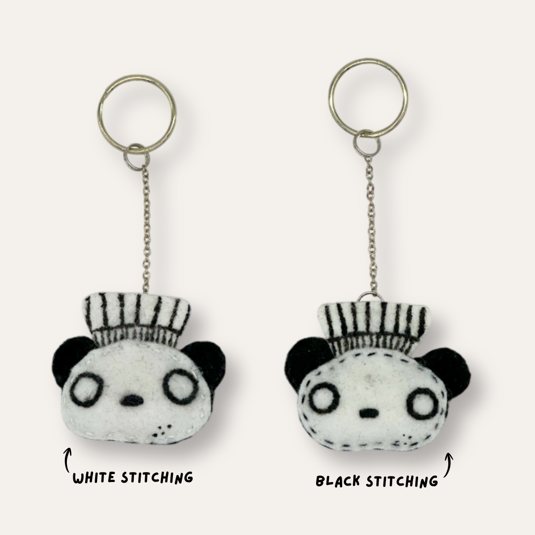 Pandatisserie Felt Keychain