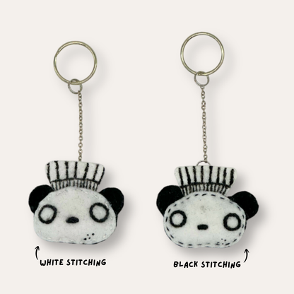 Pandatisserie Felt Keychain