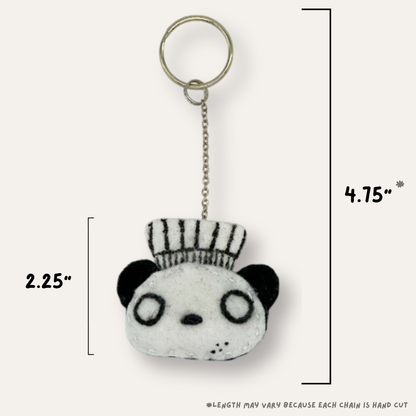 Pandatisserie Felt Keychain