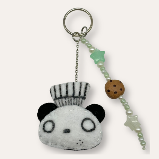 Pandatisserie Felt Keychain w/ Additional Accessory