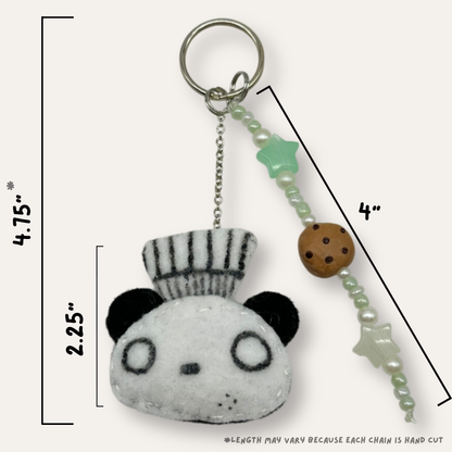 Pandatisserie Felt Keychain w/ Additional Accessory